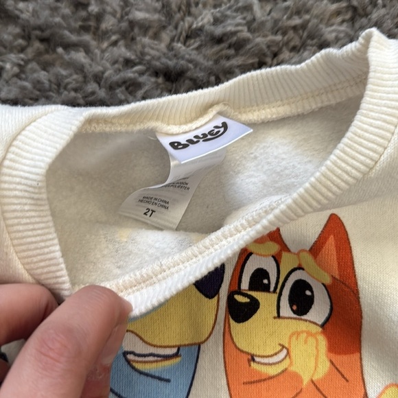 Bluey Two-Tone Valentines Day Heart Sweatsuit Outfit - Picture 6 of 10